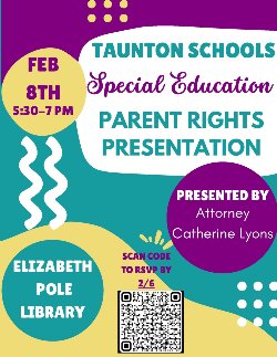 Special Education Parents\' Rights Presentation Event Flyer